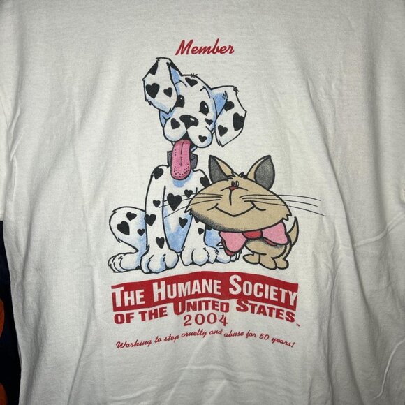 Y2k Humane Society Cute Cat & dog tee - Picture 2 of 4